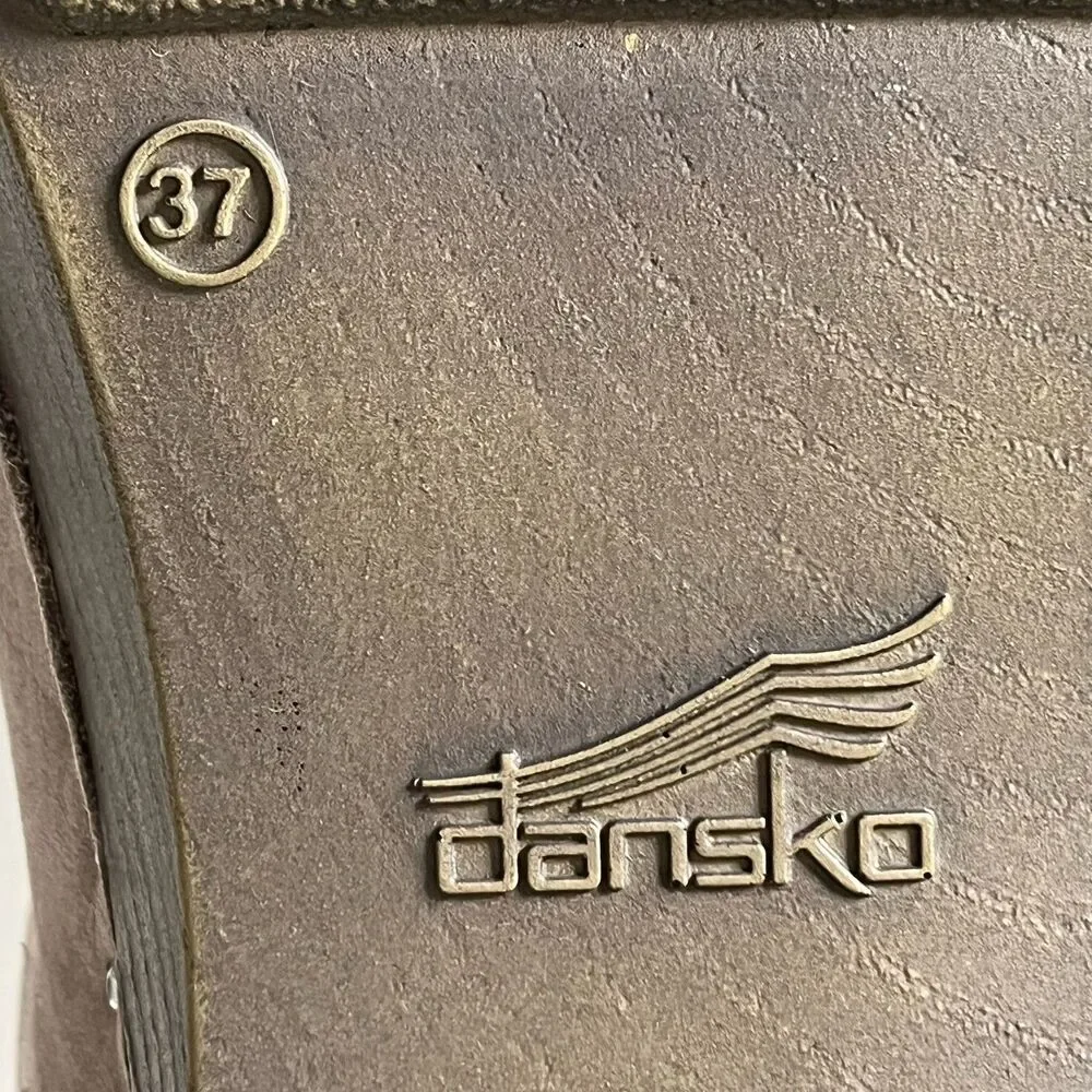 Dansko Sammy Clogs Womens Slip On Comfort Open Heel Casual Shoes Nubuck Leather - Picture 12 of 13